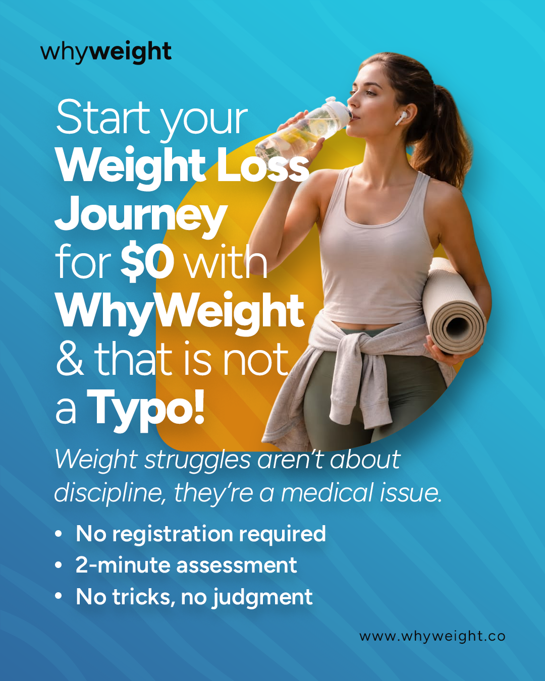 WhyWeight $0 Weight Loss Journey post