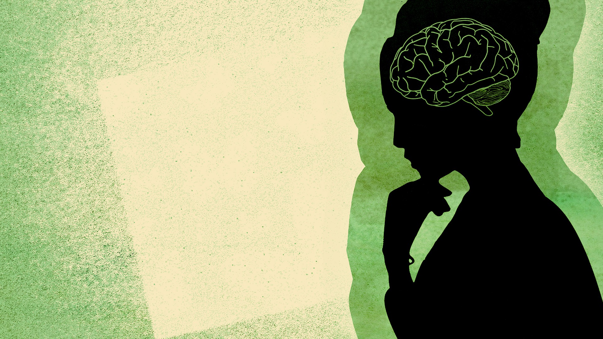A woman thinking about her mental health
